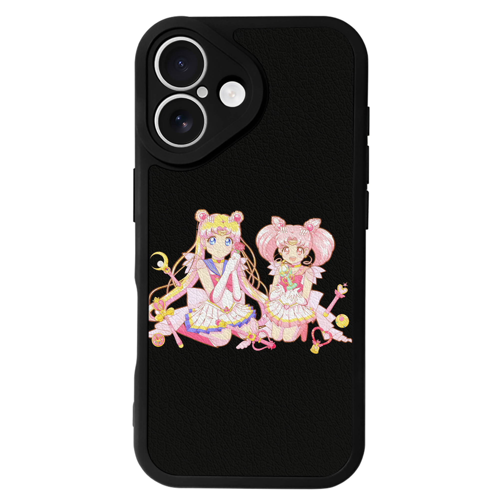 （画像用） 美少女戦士セーラームーン 月野 うさぎ つきの うさぎ Sailor Moon Tsukino Usagi 【iPhone 16シリーズ対応】シリコンスマホケース（レザー調） 材質：シリコン